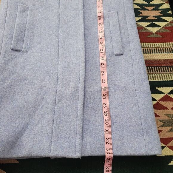 J. Crew Stadium Cloth Cocoon Lilac French Purple Wool Coat Sz 00 Nello Gori B277 - Picture 10 of 11